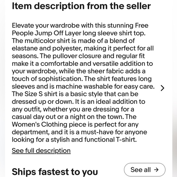 Free People Jump Off Sheer Layering Long Sleeve Tee - Picture 11 of 11